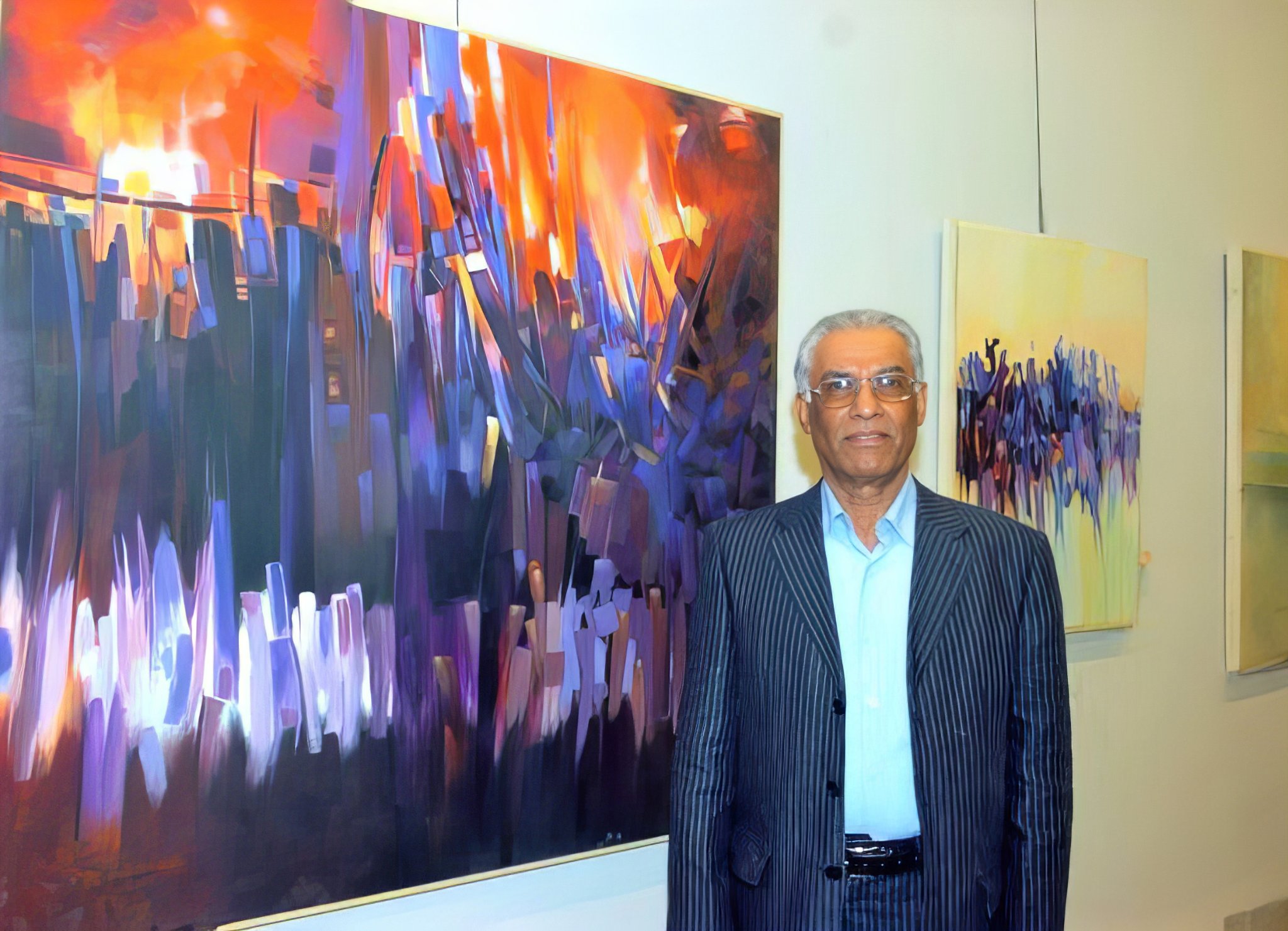 With Paintings at Al Muñécar Symposium